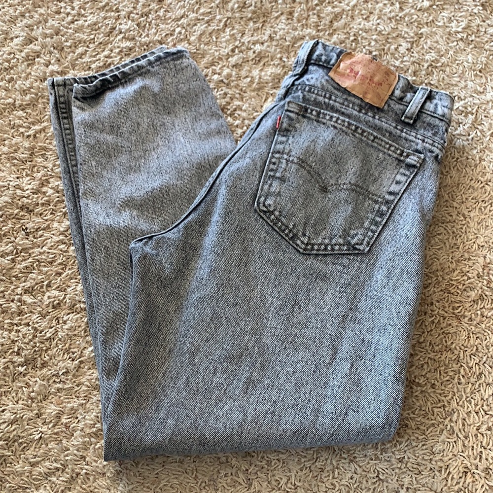 Levis 550 Men’s Acid Wash Black and White Waist 29 Inseam 29 Relaxed Fit